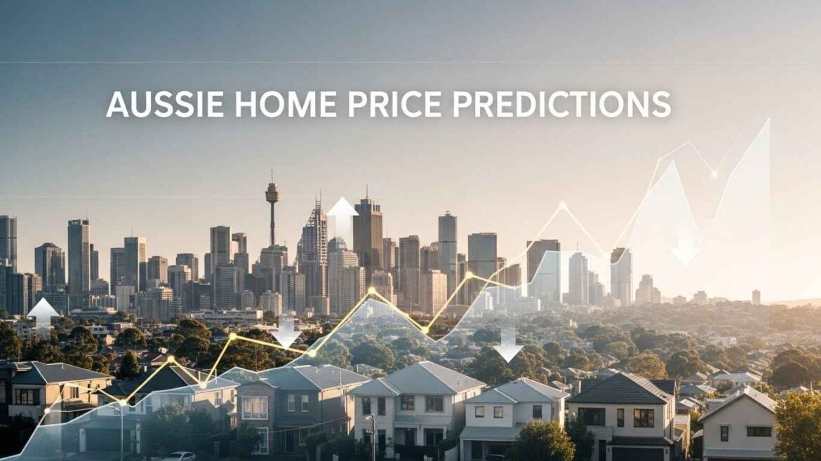 Graph depicting Australian home price predictions, showing trends and forecasts for the housing market in Australia.